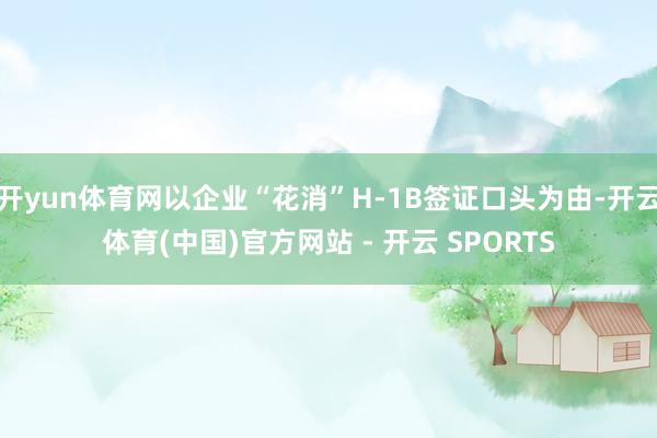 开yun体育网以企业“花消”H-1B签证口头为由-开云体育(中国)官方网站 - 开云 SPORTS